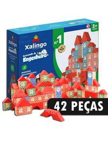 Educational Toy Engineer, 42 Pieces, Building Blocks, Children's, Boy, Girl, Child, Baby, Therapeutic, Pedagogical. - 彩色 - 查看 1