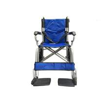 Cadeira De Rodas Dobrável Compacta Acolchoada Nova Até 100kg - Azul - Visão 2