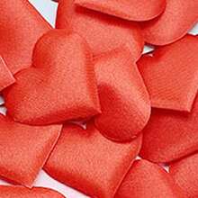 zxr 500 piezas de 35 mm de tela de satén romántica con pétalos de corazón confeti boda mesa cama corazón pétalos de boda decoración de San Valentín125 - Rojo - Ver 7