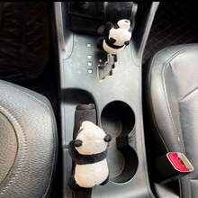 汽车刹车杆套 通用换挡杆套 换挡杆套 汽车内饰装饰套装，2件装 汽车换挡旋钮套 可爱恐龙设计 换挡杆保护套 适用于SUV、卡车、房车 趣味内饰装饰配件