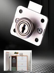 Desk Drawer Lock Zinc Alloy Cabinet Lock Counter Lock Furniture Double-Door Wardrobe Lock Drawer Cabinet Lock Latch Lock