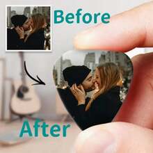 [Custom] Customized Guitar Pick With Unique Pattern, Guitar Accessory, Ideal Gift For Guitar Players, Christmas & Halloween Holiday Gift - Multicolor - View 4