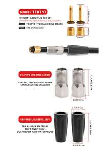 VXM Bicycle Oil Needle, Oil Tube Universal Disc Brake Adapter, Olive BH59/90 Installation Tool For Mountain And Road Bikes - Multicolor - View 10