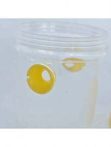 Transparent Plastic Outdoor Insect Trap With Yellow Cap - No Power Needed, Effectively Captures Fruit Flies, Wasps And Aphids, Transparent Design For Easy Monitoring, Fly Catcher