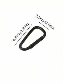 Mosquetones de aleación de aluminio, llaveros de puerta de resorte duraderos para exteriores, campamento, senderismo - Juego de mosquetones de accesorios de alta resistencia - Multicolor - Ver 6