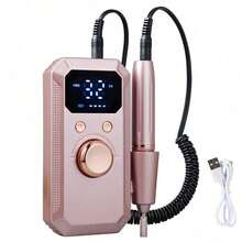 Electric Nail Drill With 32 Speeds LED Display For Shaping Polishing Removing Gel Nails, Nail File Machine With 11 Drill Bits For Acrylic Gel Dip Powder Polish Pink Gold - 粉色 - 查看 9