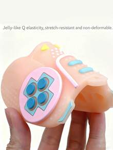 2pcs/Set Adorable Lion Shaped Baby Teether & Realistic Gaming Console Teether - Silicone - Sensory Soothing Toys For Infants - Perfect Gifts For Halloween, Thanksgiving And Christmas, Best Baby Toys - Multicolor - View 4