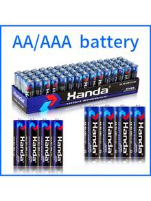 AA/AAA 1.5V 碳锌一次性电池，适用于 LED 灯串、玩具、遥控器、时钟、麦克风等，是圣诞节、情人节礼物的理想之选。 - 彩色 - 查看 3