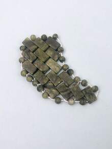 INYUSUN 1pc Jade Face & Eye Mask, Self-Cooling Massage Tool, Home Sleeping Jade Massage Device, Eye Patch Massager - Facial Massage Tool - Dark Green - View 8