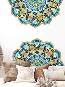 Mittlerer Osten Festliche hellgrüne gemusterte Wandaufkleber, selbstklebend und abnehmbar für Wohnzimmer Hintergrundwand Dekoration, moderne Aufkleber um eine ruhige Heimatmosphäre zu schaffen. - Verschiedenfarbig - Übersicht 1