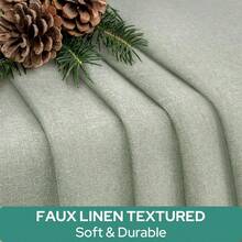 1件亚麻免打孔魔术贴门帘，不透明，魔术贴安装拆卸方便，自带魔术贴，推荐用于出租房，轻薄但不透明的窗帘/卧室帘 - 薄荷綠 - 查看 3