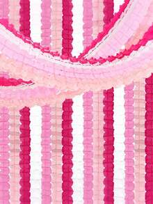 12条玫瑰红、粉色、白色派对装饰丝带 - 157英尺四叶草悬挂横幅，适用于婚礼、女孩生日、迎婴派对、新娘送礼会、订婚派对、单身派对等场合。 - 粉紅色紅色白色 - 查看 9