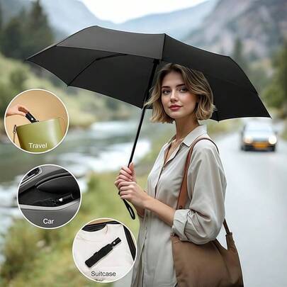 24根伞骨自动开合伞，轻便折叠旅行伞，适合两人使用，UPF 50+防晒防风，加固伞架，男女通用大号轻便便携伞，全天候适用，春夏必备，伴娘礼物，房间、海滩、旅行、男士、女士、度假、妇女节、婚礼回礼、Y2K、卧室、女性、可爱小物、母亲节礼物、花园、夏季、海滩、软萌、毕业典礼、祝贺毕业、旅行徒步必备、便携工具、夏季必备、夏季便携