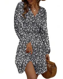Boho    Split  Wrap    Home - Hoa đen - Xem 2