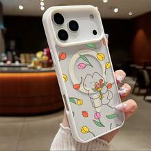 Funda Magnética para Teléfono Compatible con iPhone 17 Air/16/15/14/13/12/11 Pro, Pro Max, Plus, X/XS/XS Max, Compatible con Samsung Galaxy S22/S23FE/S24FE Plus, Ultra, Marco de TPU + Marco de Lente Independiente, Anillo Magnético Incorporado Adsorción Instantánea MagSafe, Serie de Colores Macaron, Combinaciones de Múltiples Colores - Blanco - Ver 12