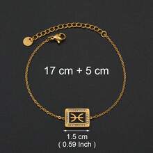 1pc African Berber Symbol Bracelet, Berber Kabyle Style, Amazigh Jewelry, Gold-Plated Moroccan Flag Bracelet Wristband - Multicolor - View 7