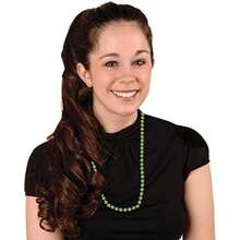 Beistle 50570- Party Beads, Small Round, 12/Card, Light Green(Tala Única 12 piezas) - Multicolor - Ver 2