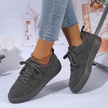Women's Retro Mary Jane Sneakers Platform Cushioned Sole Casual Street Style Shoes - Dark Grey - View 7