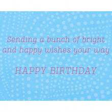 Papyrus Birthday Card ()(Bright and Happy Wishes) - Multicolor - Ver 3