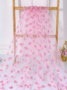 1 chiếc khăn trải bàn bằng vải voan màu hồng hình trái tim thanh lịch, họa tiết trái tim vàng hồng lãng mạn, khăn trải bàn bằng vải voan lưới trong suốt dùng cho đám cưới, sinh nhật, quà tặng Ngày của Mẹ, trang trí bàn ăn lãng mạn, tiệc cưới, tiệc cô dâu, tiệc mừng em bé, tiệc tiết lộ giới tính. - Nhiều màu - Xem 6