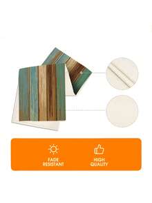 1 件农舍木纹桌旗，适用于室内/室外聚会、厨房、家庭餐桌、餐厅装饰 - 彩色 - 查看 5