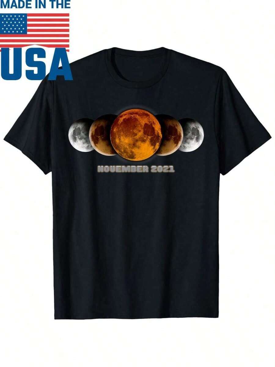 Longest Lunar Eclipse T-Shirt - 黑色 - 查看 1