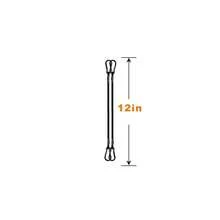 Elastic Rope With Quick Hook, Heavy-Duty Outdoor Black Elastic Band, Strong Industrial Grade Elastic Rope, Used To Fix Waterproof Cloth, Luggage, Tents, Bicycles, 12 Inches+24 Inches+48 Inches, - Multicolor - View 9