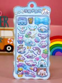 Anime Cartoon, Cute Animal 3D Relief Stickers, Decorative Stickers For Mobile Phone Cases, Desktop, Computer, Versatile Decorative Stickers (Some Styles May Have Color Variations, Randomly Sent)