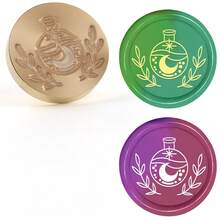 BAOFALI 1pc Magical Space Wax Seal Stamp, 25mm, Detachable Brass Head, No Handle, Classic Wax Seal Stamp For Decorating Cards, Envelopes, Invitations, Packages. Wax Seal Stamp Head - Wedding Invitation Wax Seal - Gift Packaging Wax Seal Stamp - one-size - View 12