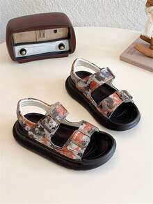 2026 New Summer Boys Sandals, Children Shoes, Boys Sports Shoes, Girls Shoes, Big Kids - Orange - View 5