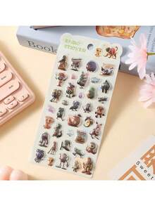 ملصقات 3D كرتونية، ملصقات حيوانات كرتونية لاصقة ذاتيًا، مناسبة لتزيين الكتب والقرطاسية، ويمكن استخدامها أيضًا لمشاريع DIY، ولوازم المكتب، ولوازم المدرسة، والاستعداد للعودة إلى المدرسة وملصقات أشغال يدوية أخرى.