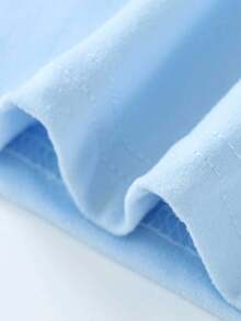 一件装趣味鲨鱼图案青少年男童T恤，运动鞋图案上衣，春夏流行校园服饰 - 藍色 - 查看 5