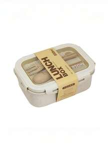 1 Peça Marmita de Duas Camadas com Conjunto de Talheres, Reutilizável, Micro-ondas (Remover Tampa), Ideal para Cozinha, Exterior e Ocasiões, Ótimo Presente de Natal, Também Adequado para Halloween, Ação de Graças, Formatura e Volta às Aulas