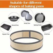 1/2pcs Nonstick Silicone Baking Pan Mats - Easy To Clean Surface, Reusable, Heat Resistant And Durable Silicone, Suitable For Cookies, Macarons, Bread, Pastries, Prevent Cake From Sticking Edges, Spring Mold Mats, Silicone Baking Mats, Pastry Chefs - - - View 2