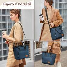 Loncheras para Mujer,gran capacidad,lonchera para hombre,Bolsa de Almuerzo Impermeable,Lonchera Térmica,a Prueba de Fugas,Lunch Bag Reutilizable,para picnic,oficina,camping,al Aire Libre,Azul - Azul marino - Ver 12