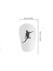 2 piezas Espinilleras de fútbol con protección de impacto reforzada, diseño con patrón de pierna - Multicolor - Ver 6