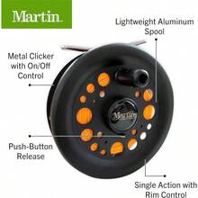 Kit completo de pesca con mosca para uso en rios y lagos caña de 9 pies con carrete 5 6 ideal para principiantes y expertos - NegroVerde - Ver 4