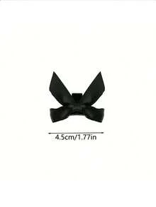 2pcs Women's Hair Accessories - Vintage Black Butterfly Hair Claw Clips,Princess Style Hair Clamps,Mini Hair Clips For Bangs - Black - View 2