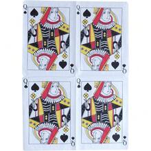 Casino Party Napkins - 50 Pack Queen of Spades Playing Card Shaped Disposable Paper Party Napkins 5"x7" for Casino Night Poker Game Party Supplies Tableware Decoration - por defecto - Ver 4