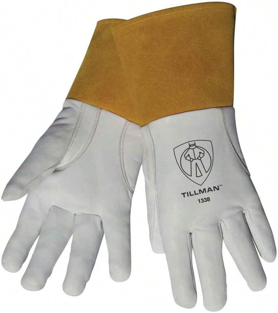 Guantes de soldadura TIG Tillman 1338 de piel de cabra de grano superior con 4 puños, talla X-Large por Tillman - Guantes - Ver 1