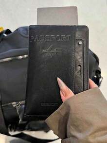 護照與疫苗接種卡夾 - RFID 防盜刷、輕量 PU 材質、專屬疫苗接種卡插槽、支援護照蓋章、中性設計（適用於旅行、簽證、文件）、時尚外觀、觸感滑順、極簡風格、高品質工藝，商務旅客與學生的理想選擇 - 彩色 - 查看 8