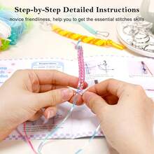 PP OPOUNT Lanyard String Kit For Christmas Crafts \U2013 15 Plastic Gimp Strings With 40 Keychain Accessories &Amp; Instructions, DIY Bracelets Keychains Christmas Gift Craft Set(Solid\/Glitter\/Laser Colors) - 18 SolidGlitterLaserGlow In Dark - View 4