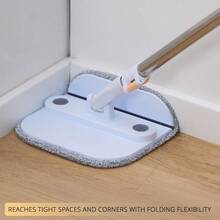 ® TrueClean Spin Mop 2.0 W/Detachable Inner Bucket Self Standing Separates Clean And Dirty Water Foldable Square Mop Head Triple Jet Stream W/Hidden Brush Replaceable 2pc Pads - 佩里 - 查看 7