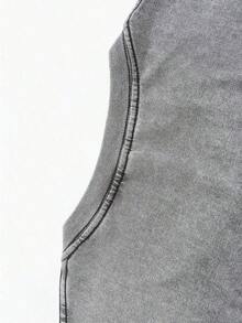 1pc Men's Pattern Washed T-Shirt - Double Sided Printing, 100% Cotton, Short Sleeved, Summer Casual T-Shirt, Black With White Star Design, Loose Fit, Machine Washable, Daily T-Shirt |   Loose Fit Shirt |   100% Cotton T-Shirt, Cotton T-Shirt Shirts  Mens Clothes - 灰色 - 查看 6