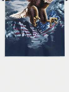 Men'S Patriotic Eagle Graphic T-Shirt - 3D Print, Casual Summer Tee With American Flag & Eagle Design, Perfect For Outdoor Activities & Home Wear, Casual Summer Wear |   Patriotic Design |   Comfortable Fit, Eagle Shirt - Kiểu 1 - Xem 6