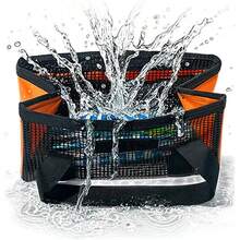 Bolsa De Con Asa Resistente u2013 Organizador De Seuelos Con Malla Y Compartimentos Para Placas De Hierro u2013 Perfecta Para En Agua Salada O Dulce, Ya Sea En La Playa, Ro, Lago, Estanque O Mar - Naranja - Ver 10