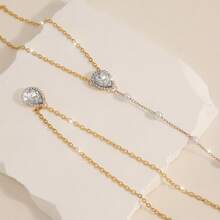 1 Piece Elegant Retro Body Chain For Women - Back Necklace With Exquisite Pendant, Suitable For Parties, Dinners, Beaches, Casual Outfits - Year-Round Charm Jewelry, Beach Accessories, Exquisite Design, Fashion Craftsmanship, Unique Piece, Must-Have For  Enthusiasts - 金色的 - 查看 6