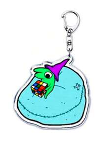 1pc Cute Smiling Face Acrylic Keychain, Can Be Used As Accessory, Bag Charm, Keychain, Ring, Jewelry, Fan Gift, Friend Gift, Car Decor, Bag Pendant, Backpack Decoration, Suitable For School, Grunge, Y2K Style - Multicolor - View 3