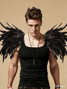 Gothic Style Long Feather Shawl, Costume Accessory For Masquerade, Festivals, Cosplay - Multicolor - View 1