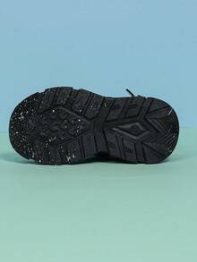 时尚蜘蛛恐龙图案LED发光透气网面运动鞋，男女童皆宜 - 休闲、减震、四季皆宜防滑户外跑步和步行鞋 - 黑色 - 查看 7